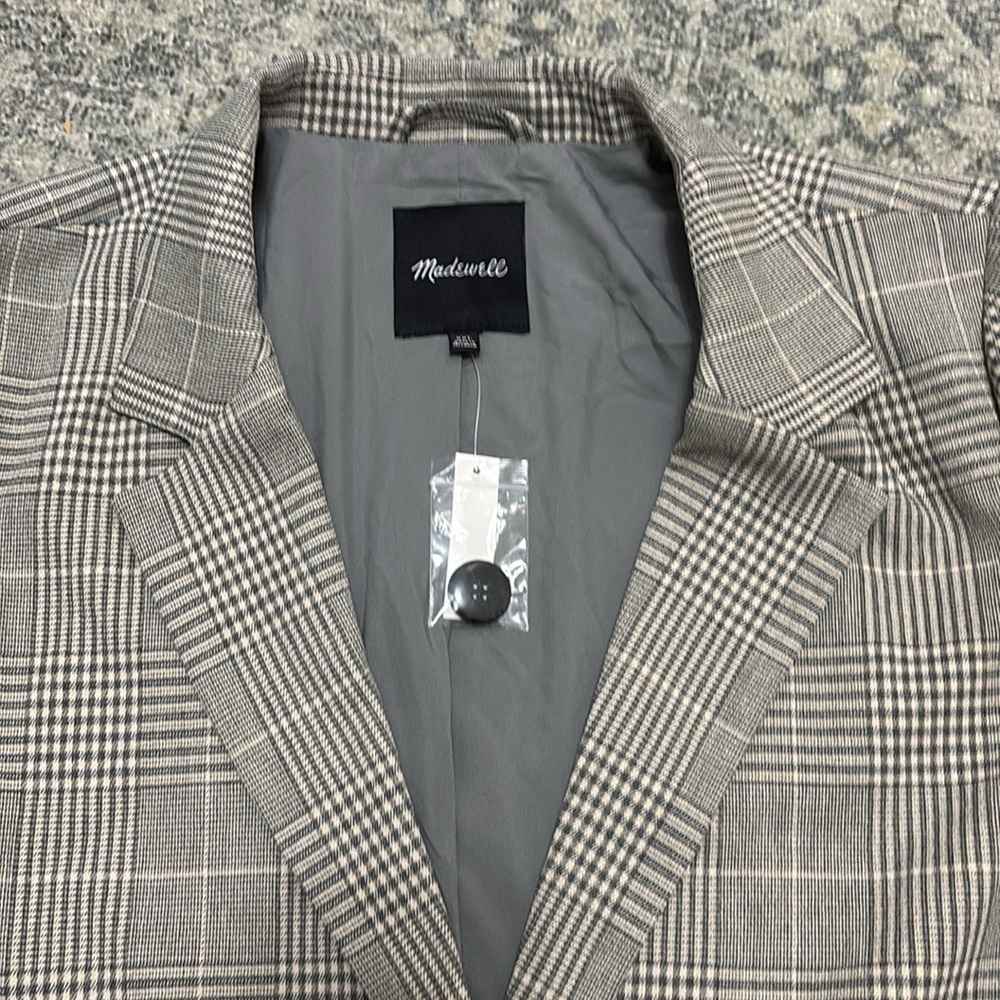 🆕 Madewell Plaid Dorset Blazer - Picture 3 of 7